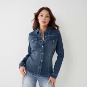True Religion Cottagecore Small Denim Shirt